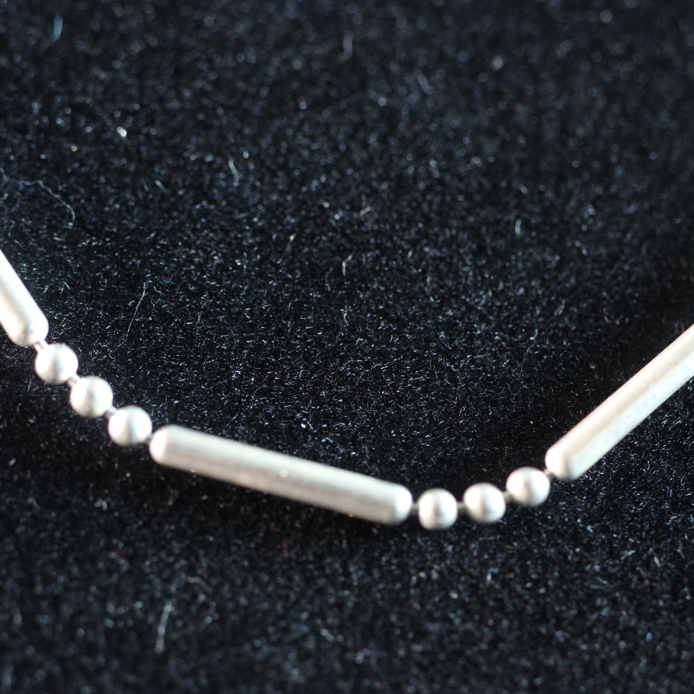 Sterling Silver 925 Ball Bead Chain Necklace